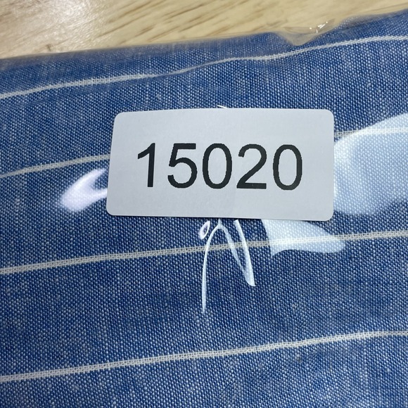 Land n Sea Linen Blend Pants Womens Medium Capri Blue Coastal Boho Chic Academia - Picture 10 of 11